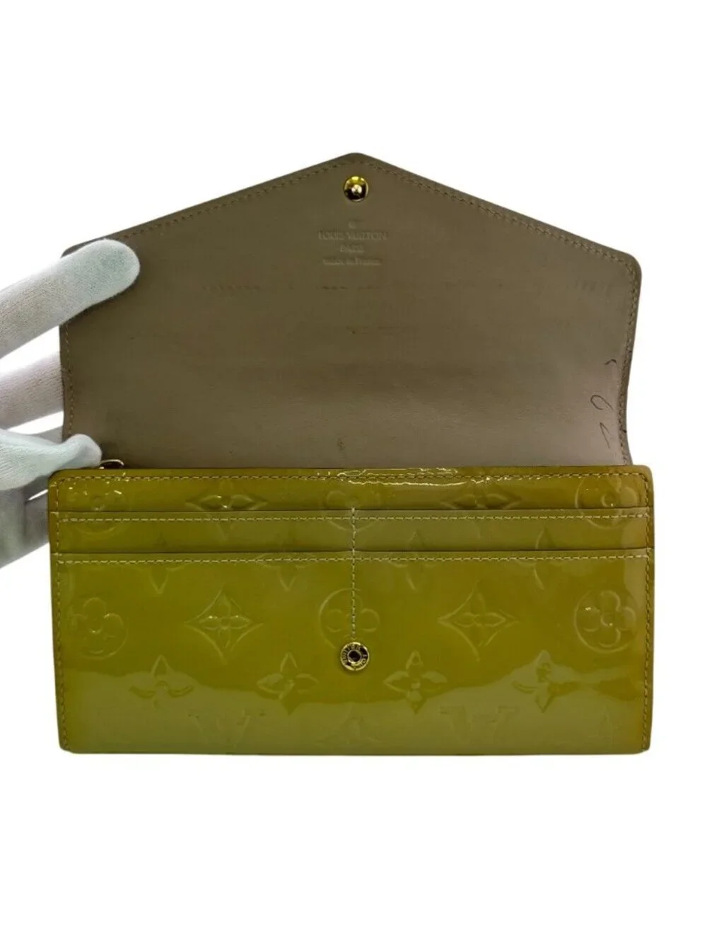 Louis Vuitton Bifold Flap Portefeuille Sarah Monogram Vernis Wallet